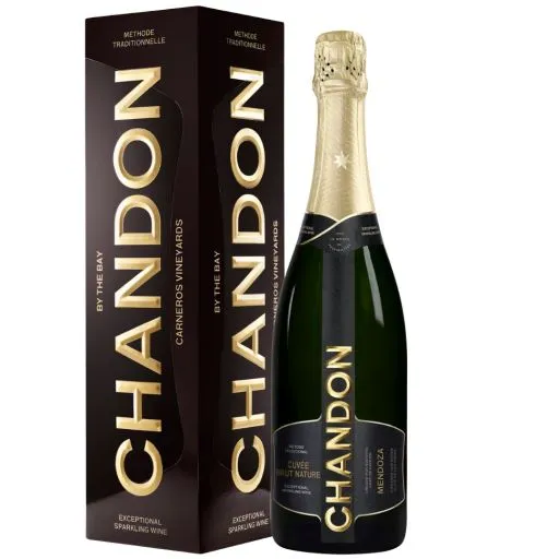 Espumante chandon brut nature con estuche